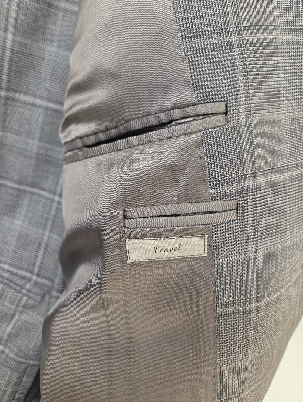 Canali 1934 Gray Glen Plaid 2-Piece Suit 42R(EU 56R) 36W Made in Italy 100% Wool